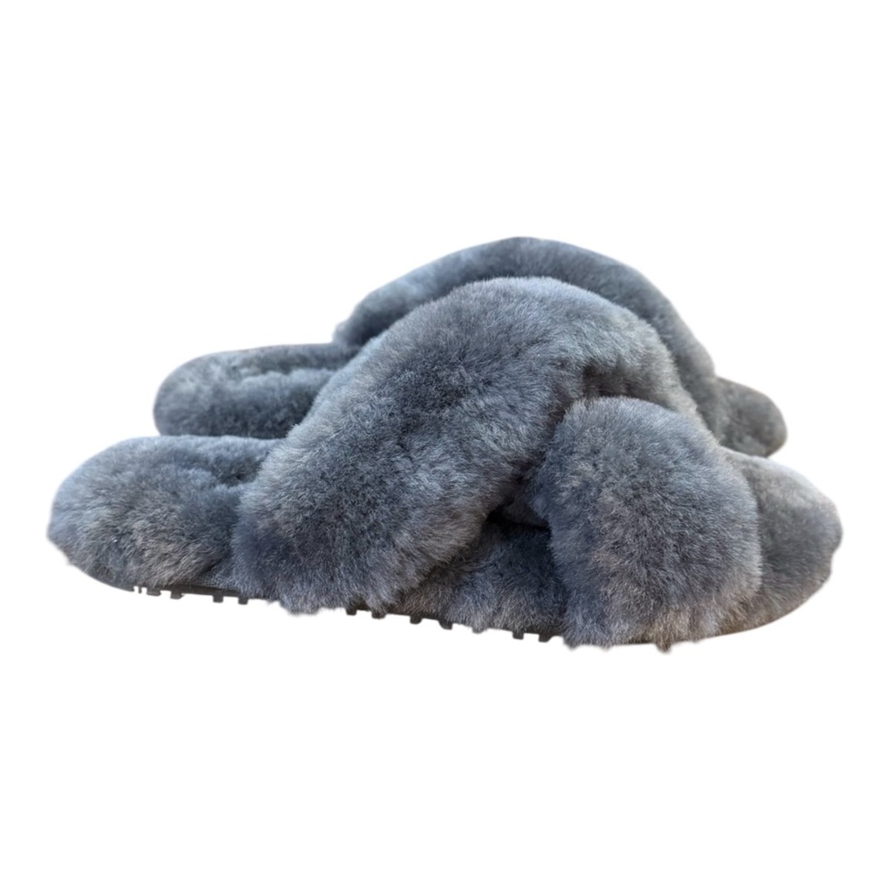 Lamo Serenity Sheepskin Slippers Women’s Size Small/ 6-6.5 Gray